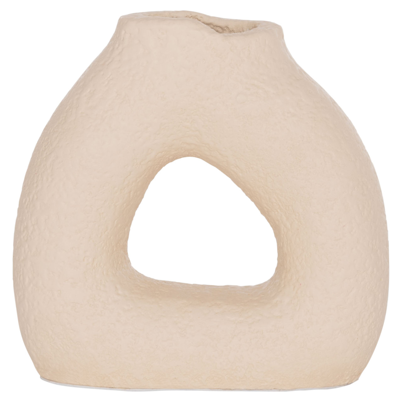 TABLE DECORATIVE VASE DECANT HM4667.02S TERRACOTA IN CREAM WHITE--17.5x6.5x17Hcm. [3]