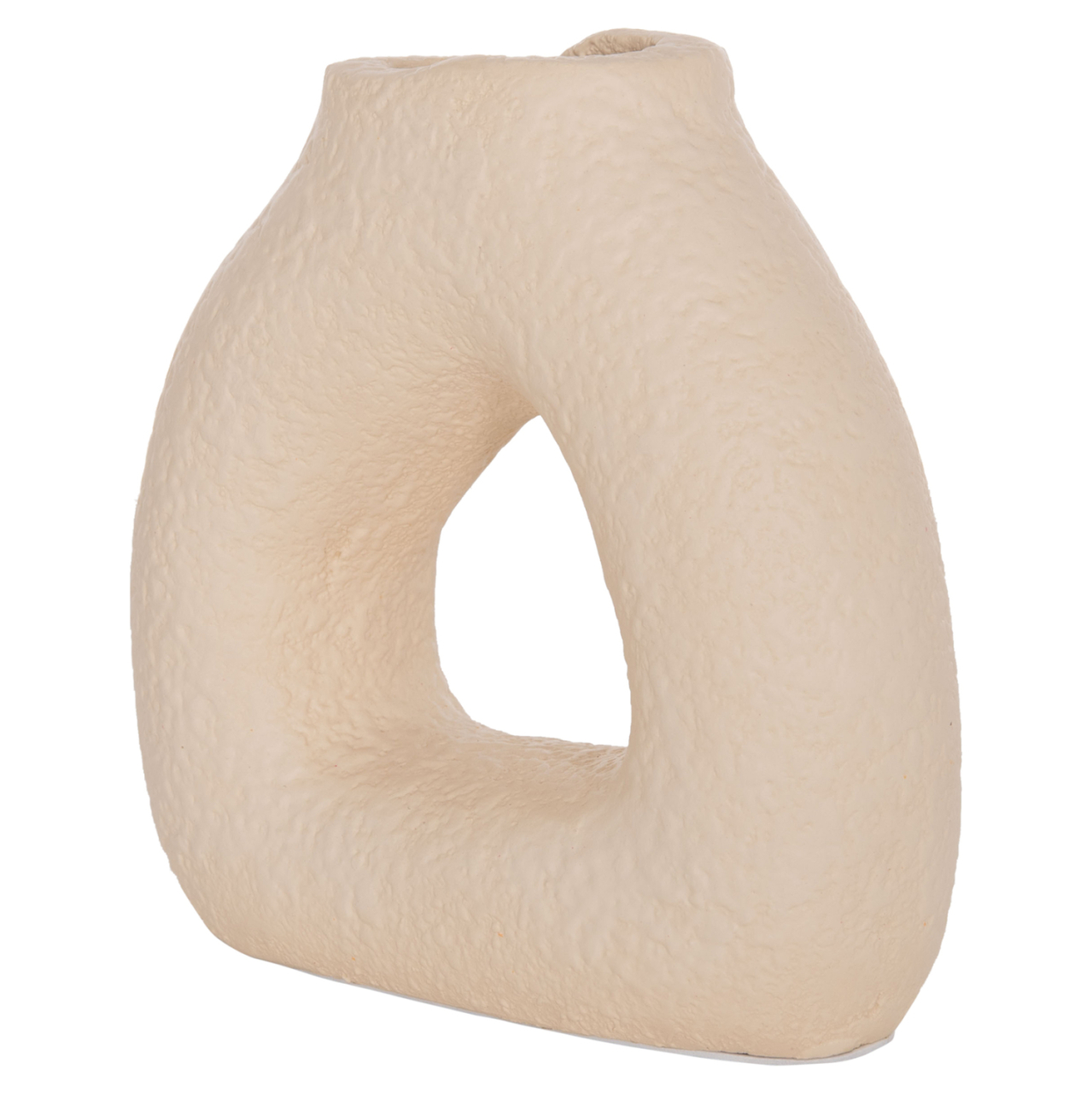 TABLE DECORATIVE VASE DECANT HM4667.02S TERRACOTA IN CREAM WHITE--17.5x6.5x17Hcm. [6]