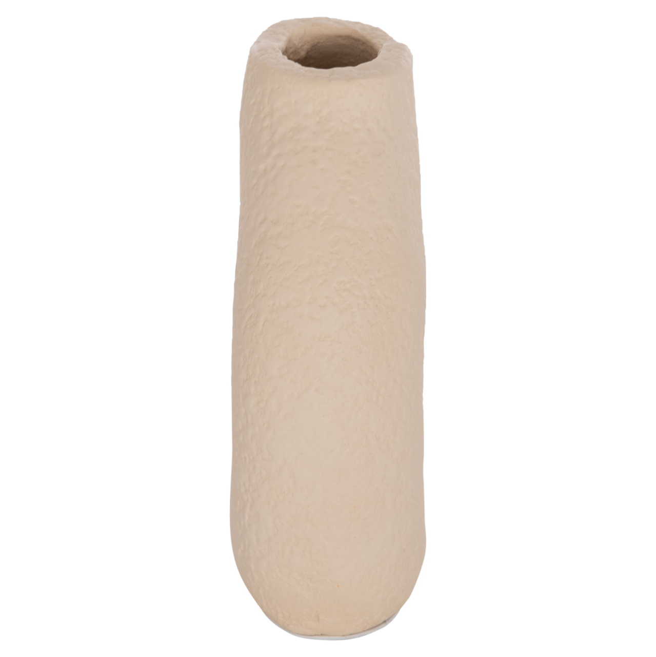 TABLE DECORATIVE VASE DECANT HM4667.02S TERRACOTA IN CREAM WHITE--17.5x6.5x17Hcm. [5]
