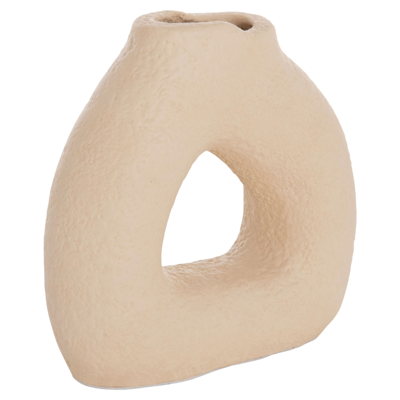TABLE DECORATIVE VASE DECANT HM4667.02S TERRACOTA IN CREAM WHITE--17.5x6.5x17Hcm. [4]