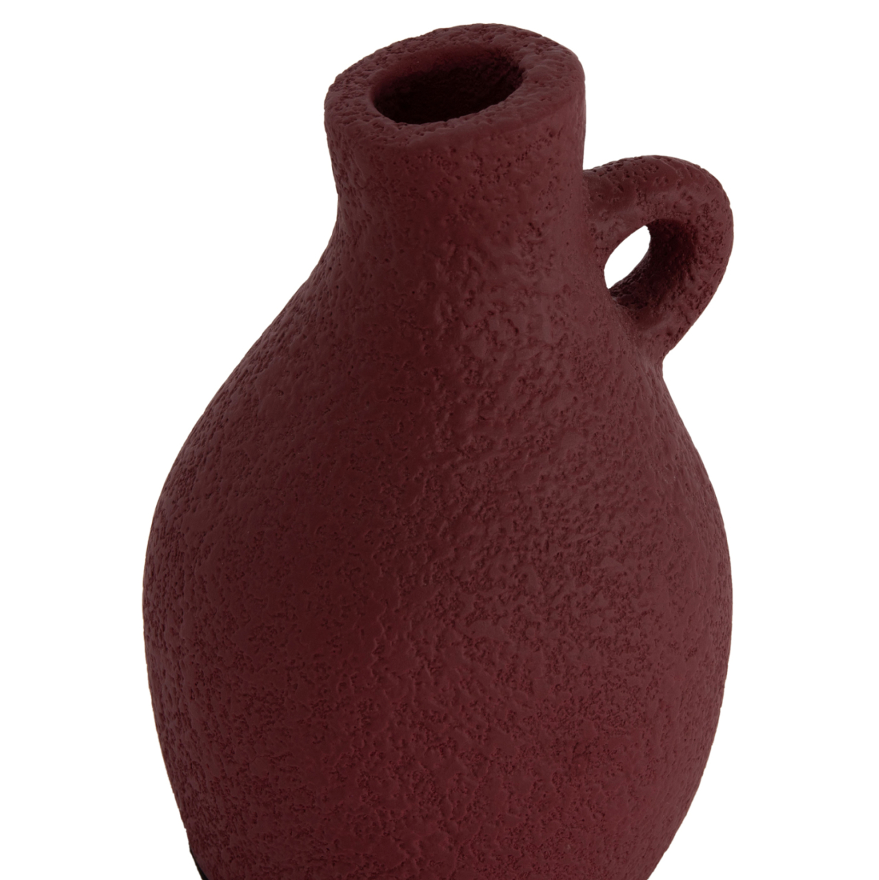 TABLE DECORATIVE VASE DECANT HM4667.06L TERRACOTA IN MAROON RED--Φ14x21Hcm. [8]