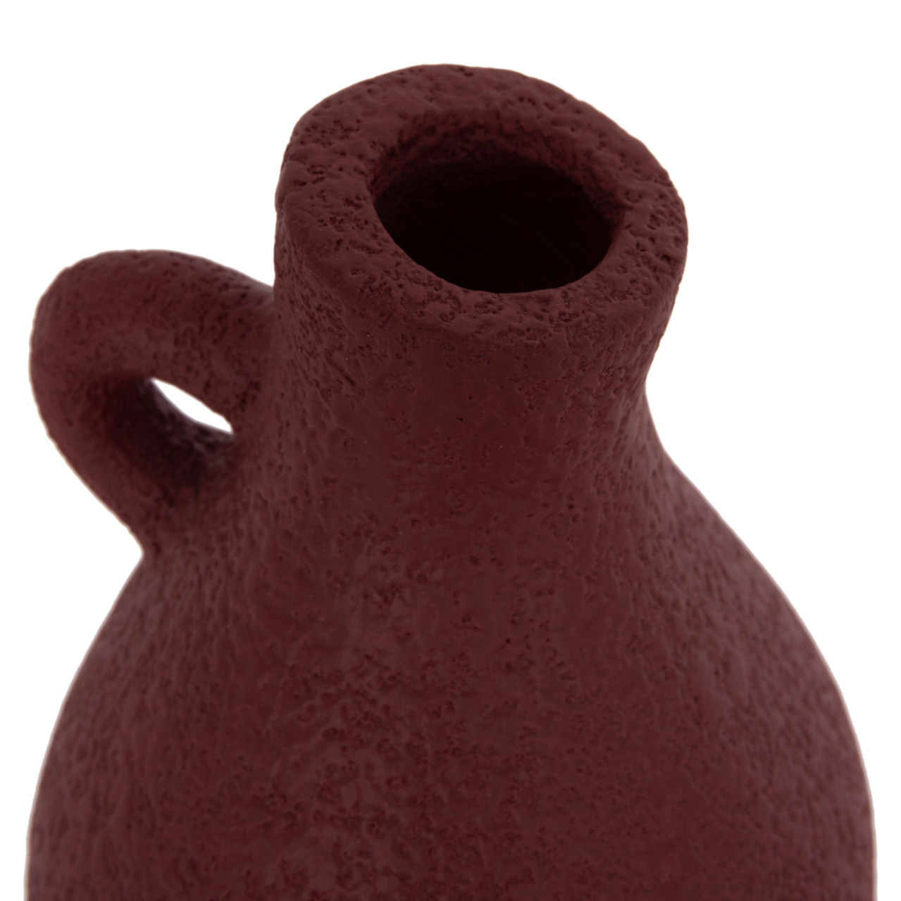 TABLE DECORATIVE VASE DECANT HM4667.06L TERRACOTA IN MAROON RED--Φ14x21Hcm. [9]