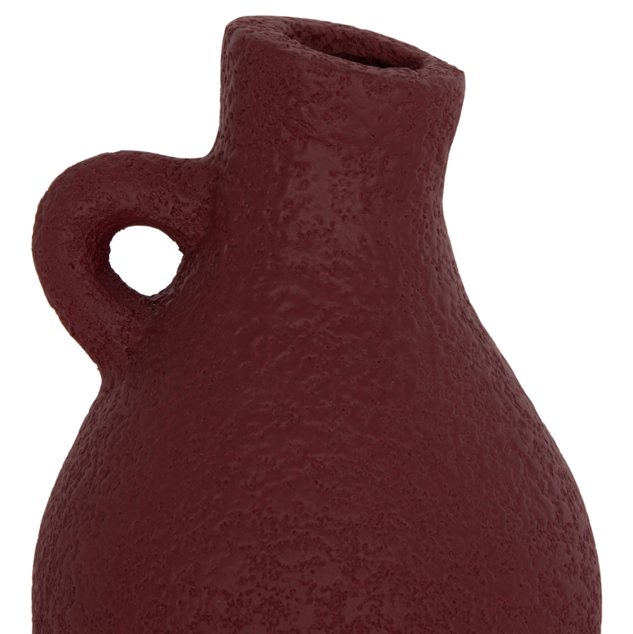 TABLE DECORATIVE VASE DECANT HM4667.06L TERRACOTA IN MAROON RED--Φ14x21Hcm. [4]