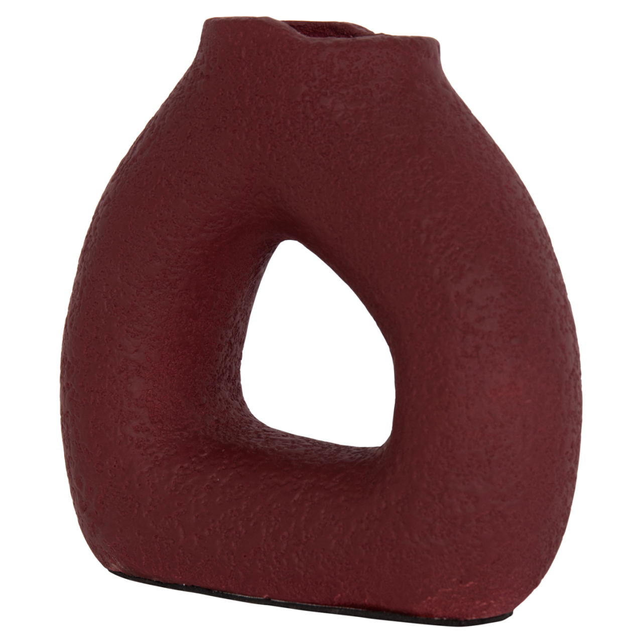 TABLE DECORATIVE VASE DECANT HM4667.06S TERRACOTA IN MAROON RED--17.5x6.5x17Hcm. [5]