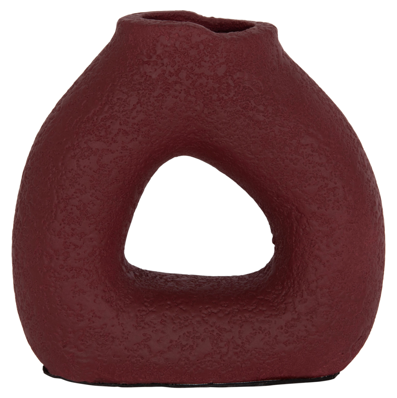 TABLE DECORATIVE VASE DECANT HM4667.06S TERRACOTA IN MAROON RED--17.5x6.5x17Hcm. [3]