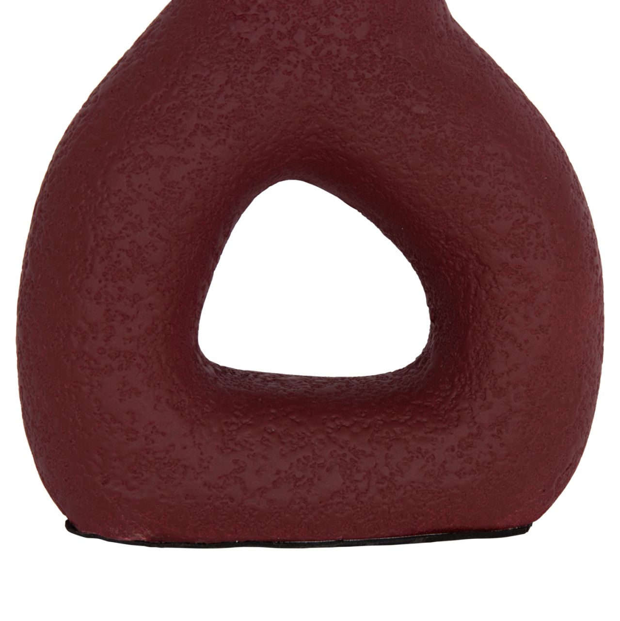 TABLE DECORATIVE VASE DECANT HM4667.06S TERRACOTA IN MAROON RED--17.5x6.5x17Hcm. [7]