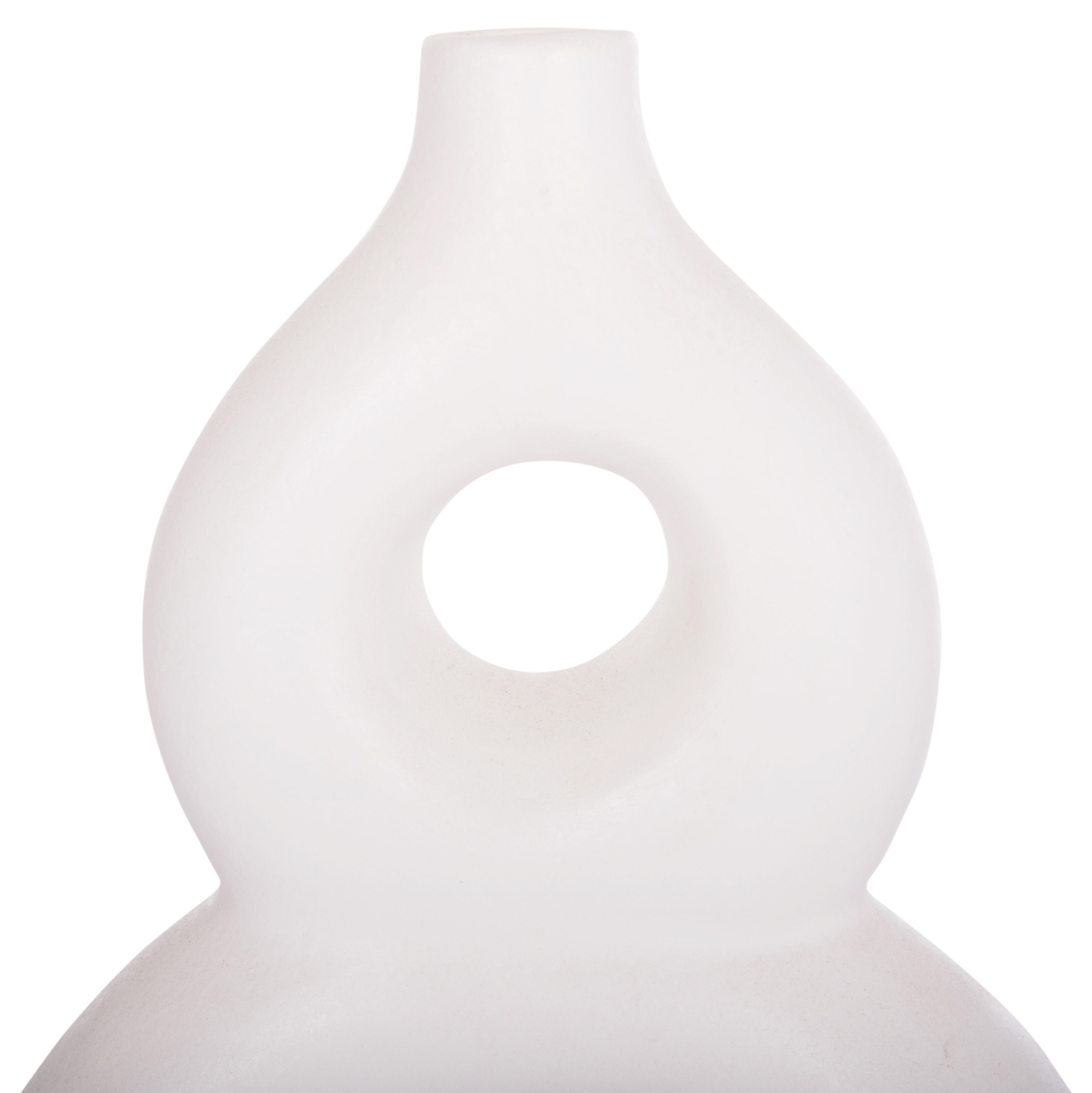 TABLE DECORATIVE VASE FIORIN HM4666.02S TERRACOTA IN WHITE--21x7.5x31Hcm. [5]