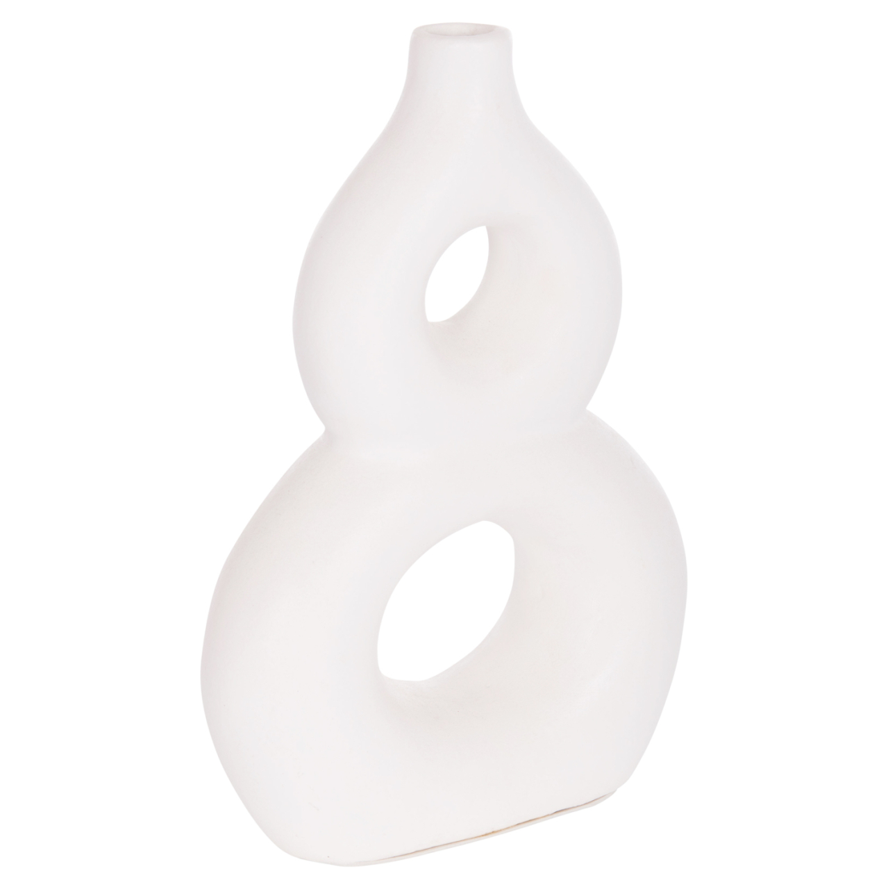 TABLE DECORATIVE VASE FIORIN HM4666.02S TERRACOTA IN WHITE--21x7.5x31Hcm. [4]