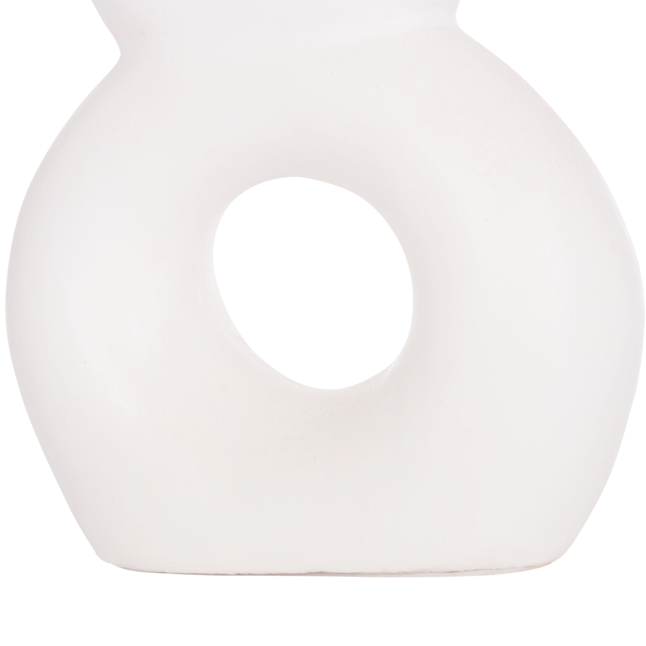 TABLE DECORATIVE VASE FIORIN HM4666.02S TERRACOTA IN WHITE--21x7.5x31Hcm. [10]