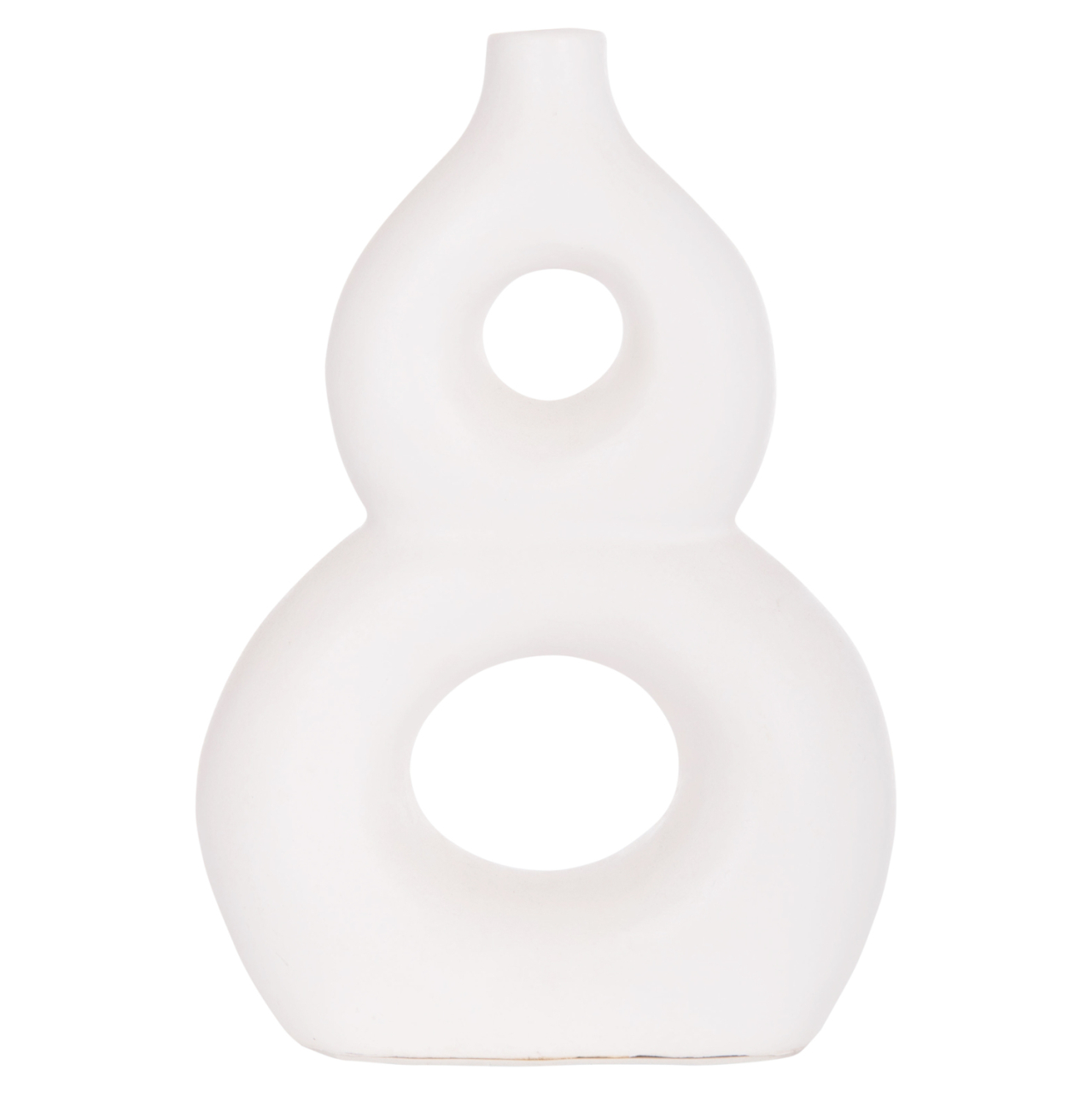 TABLE DECORATIVE VASE FIORIN HM4666.02S TERRACOTA IN WHITE--21x7.5x31Hcm. [3]