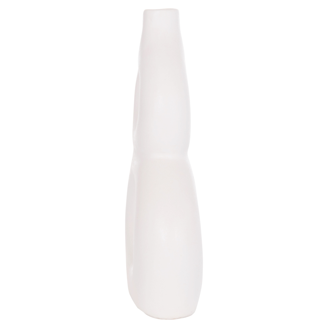 TABLE DECORATIVE VASE FIORIN HM4666.02S TERRACOTA IN WHITE--21x7.5x31Hcm. [6]