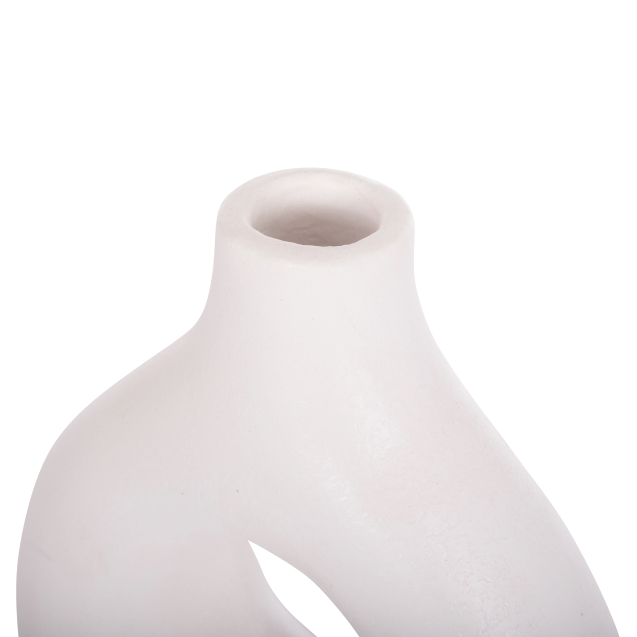 TABLE DECORATIVE VASE FIORIN HM4666.02S TERRACOTA IN WHITE--21x7.5x31Hcm. [8]