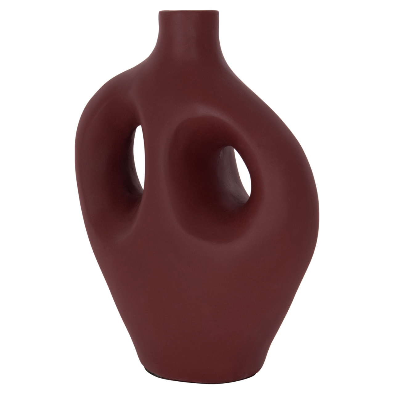 TABLE DECORATIVE VASE FLIKER HM4666.03L TERRACOTA IN MAROON RED--22.5x12x30Hcm. [7]