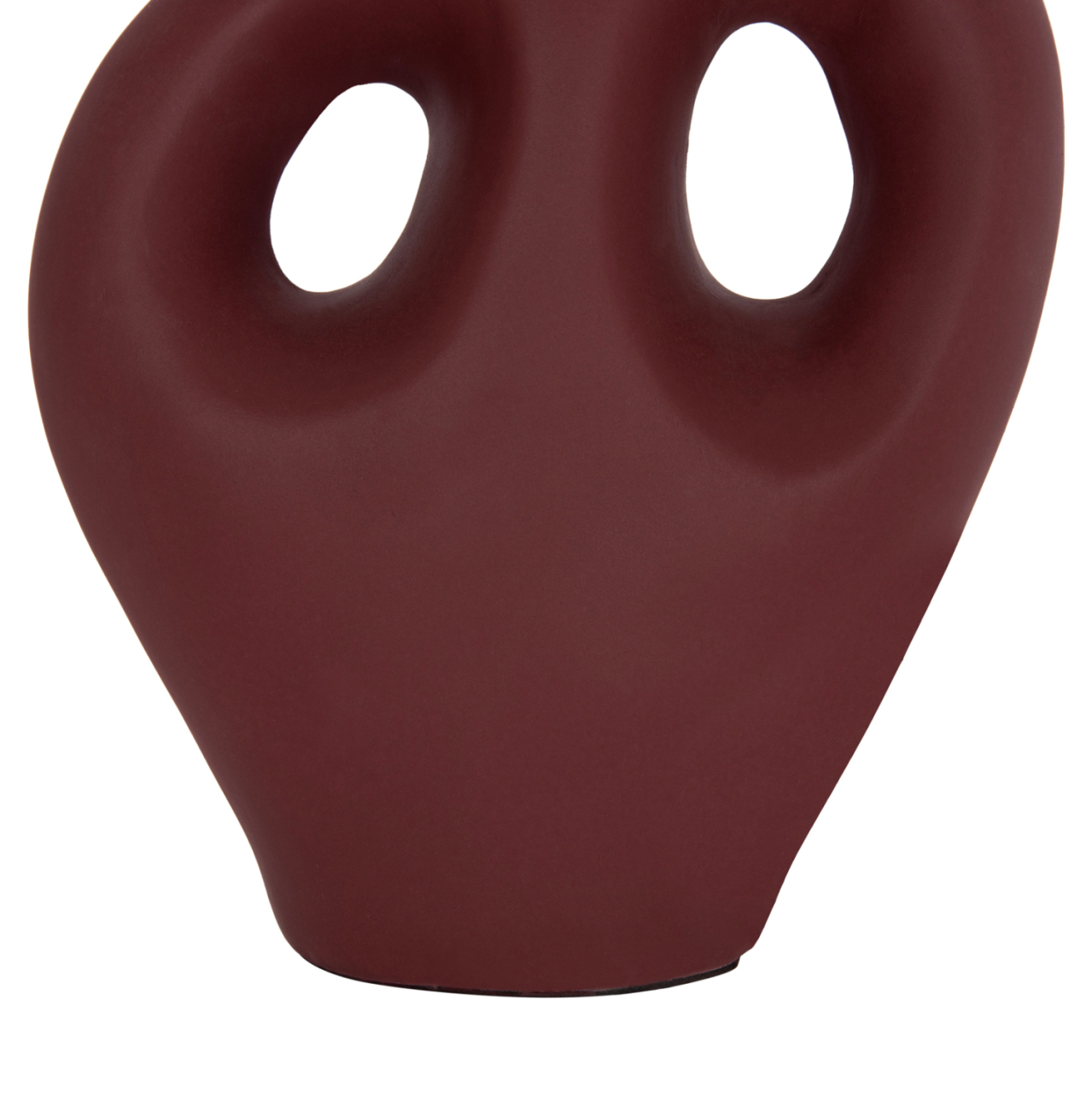 TABLE DECORATIVE VASE FLIKER HM4666.03L TERRACOTA IN MAROON RED--22.5x12x30Hcm. [5]