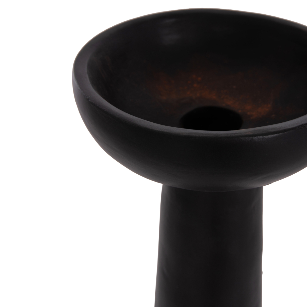 TABLE DECORATIVE VASE LEKKAN HM4664.01L TERRACOTA IN BLACK--Φ18x38Hcm. [6]