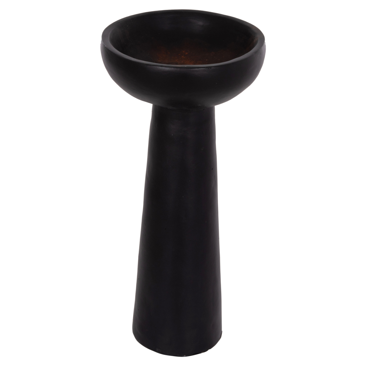 TABLE DECORATIVE VASE LEKKAN HM4664.01L TERRACOTA IN BLACK--Φ18x38Hcm. [3]