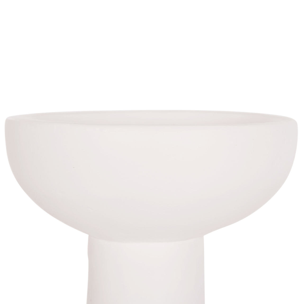 TABLE DECORATIVE VASE LEKKAN HM4664.02L TERRACOTA IN WHITE--Φ18x38Hcm. [4]