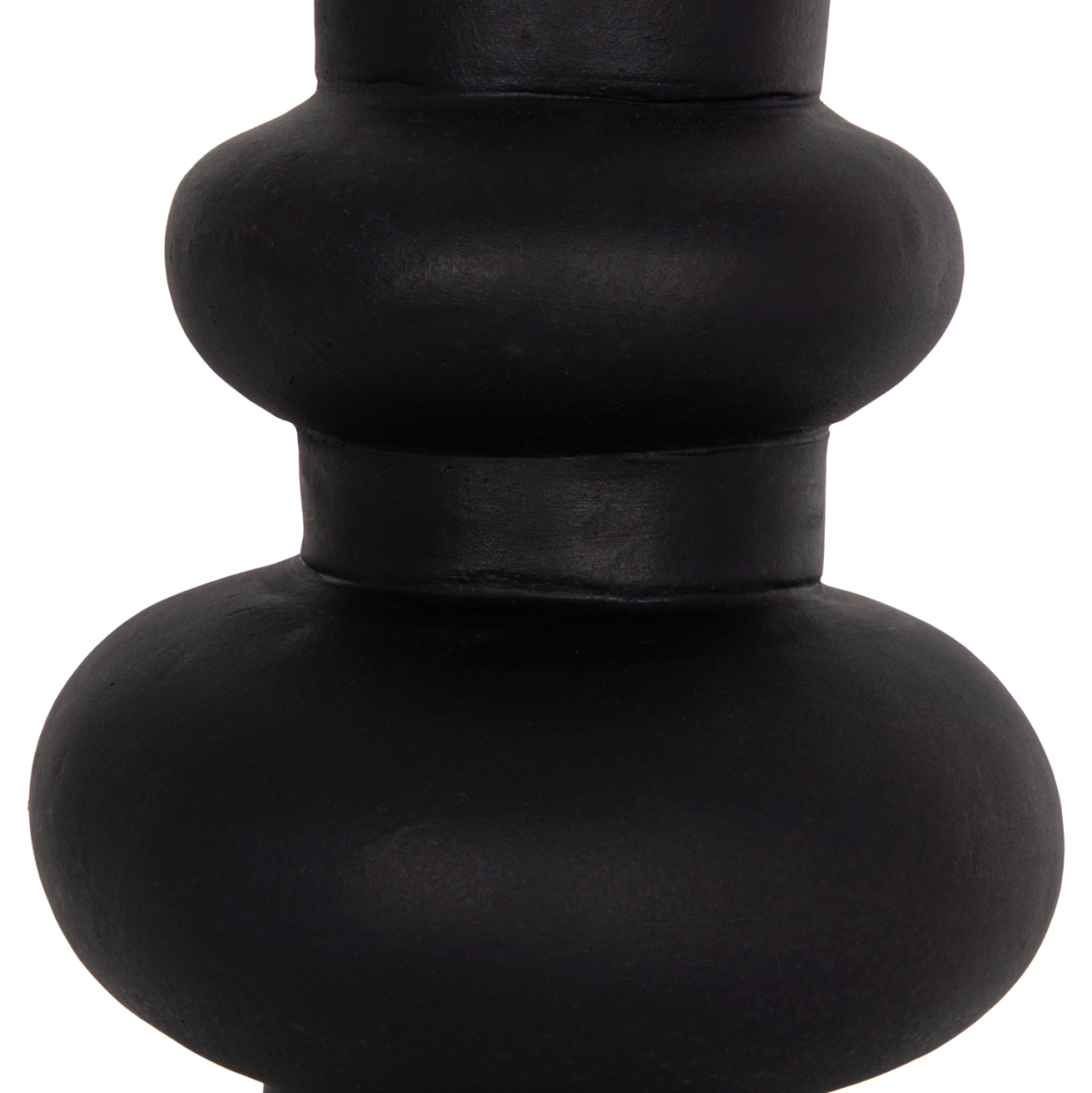 TABLE DECORATIVE VASE LEMA HM4664.01M TERRACOTA IN BLACK--Φ22x29Hcm. [6]