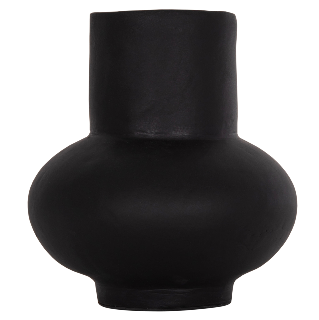 TABLE DECORATIVE VASE LEMA HM4664.01S TERRACOTA IN BLACK--Φ22x22Hcm. [3]