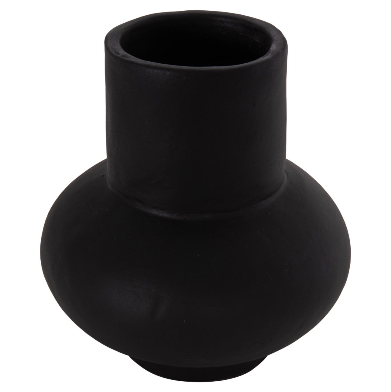 TABLE DECORATIVE VASE LEMA HM4664.01S TERRACOTA IN BLACK--Φ22x22Hcm. [8]