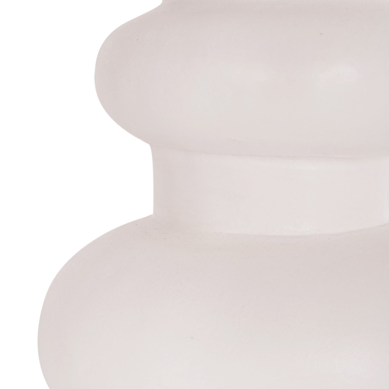 TABLE DECORATIVE VASE LEMA HM4664.02M TERRACOTA IN WHITE--Φ22x29Hcm. [7]