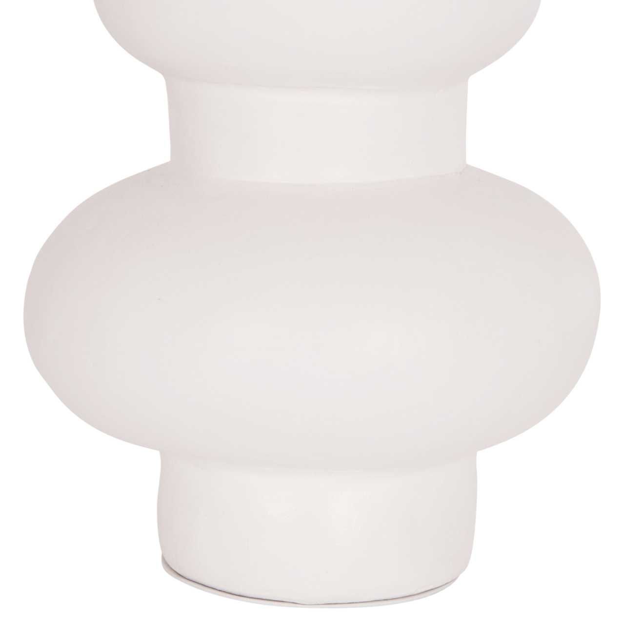 TABLE DECORATIVE VASE LEMA HM4664.02M TERRACOTA IN WHITE--Φ22x29Hcm. [5]