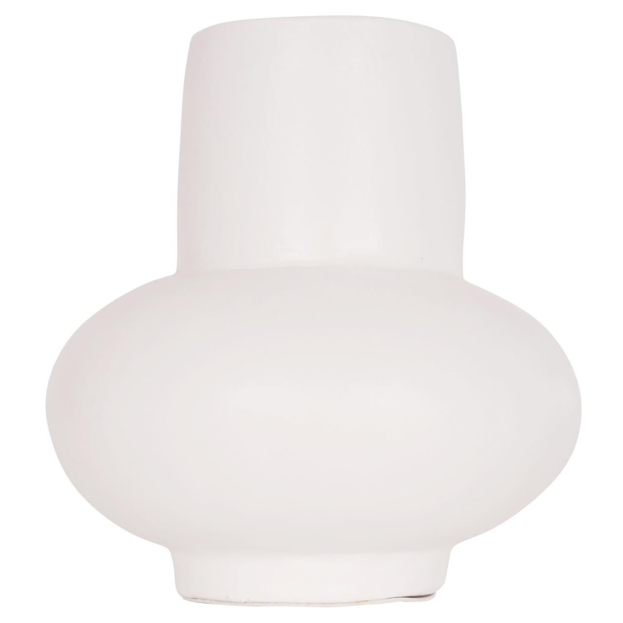TABLE DECORATIVE VASE LEMA HM4664.02S TERRACOTA IN WHITE--Φ22x22Hcm. [3]
