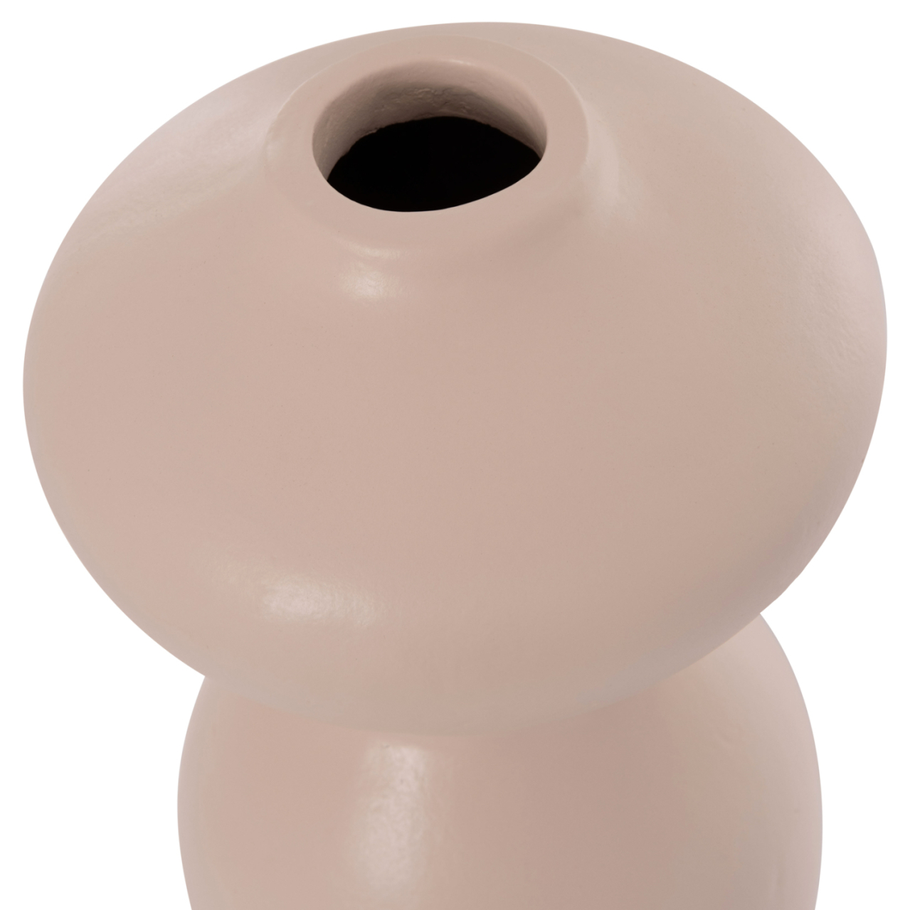 TABLE DECORATIVE VASE NELLY HM4669.02 TERRACOTA IN CREAM WHITE--Φ22x35Hcm. [7]