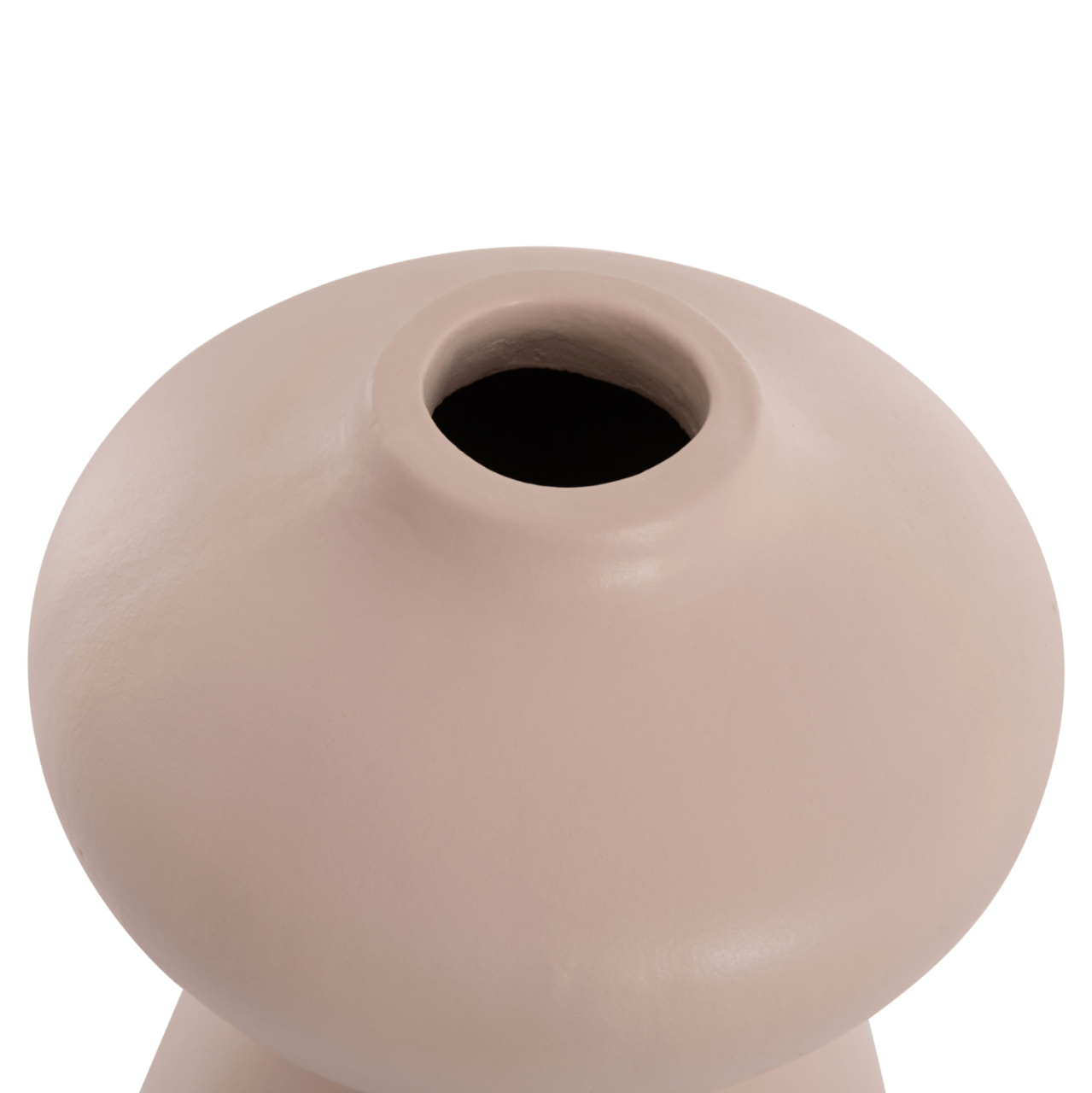 TABLE DECORATIVE VASE NELLY HM4669.02 TERRACOTA IN CREAM WHITE--Φ22x35Hcm. [9]