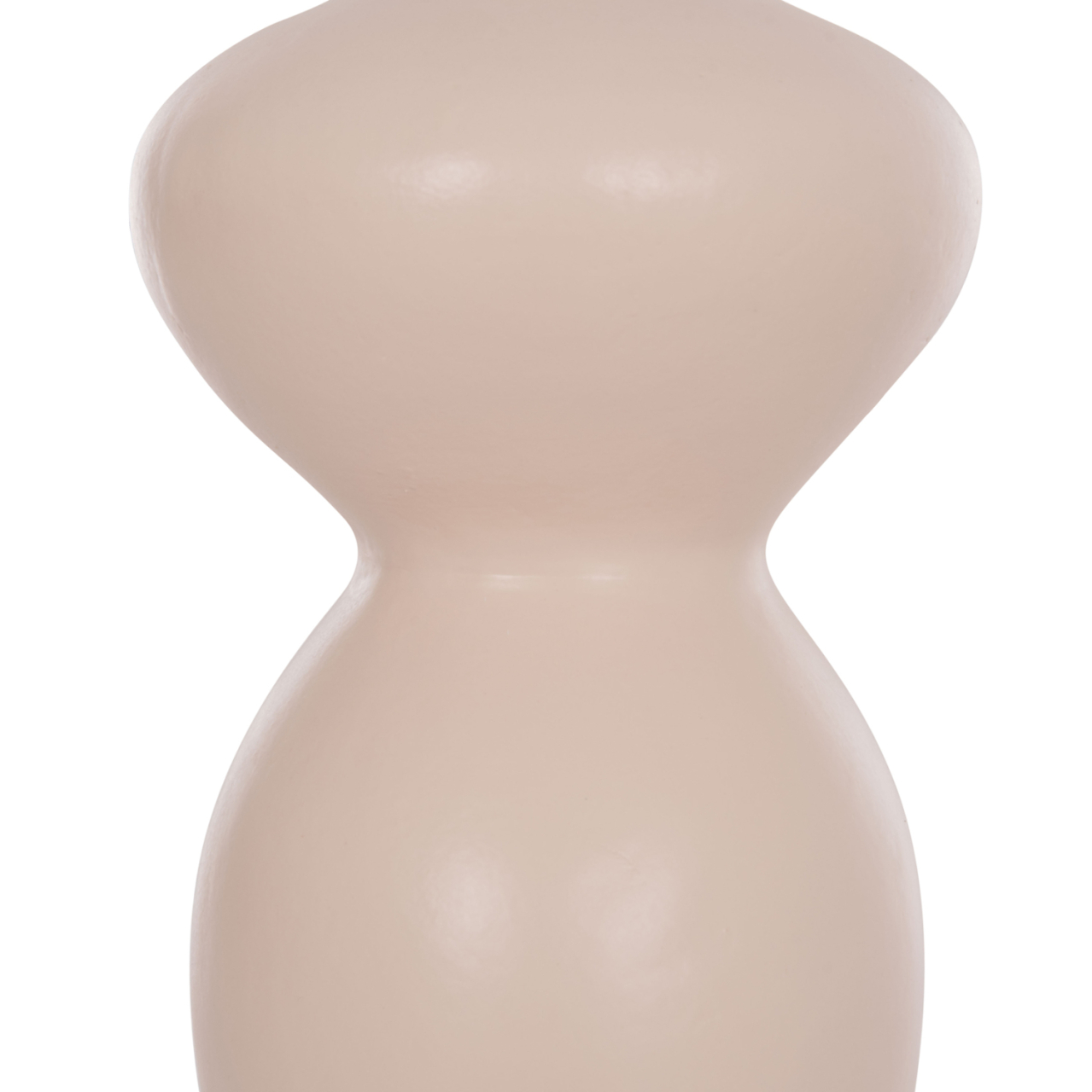 TABLE DECORATIVE VASE NELLY HM4669.02 TERRACOTA IN CREAM WHITE--Φ22x35Hcm. [5]