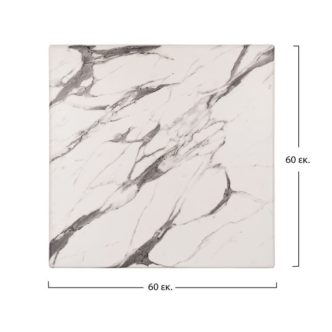 Table Desktop Werzalit 60x60 Marble White-Grey 5657 HM5229.11 [2]