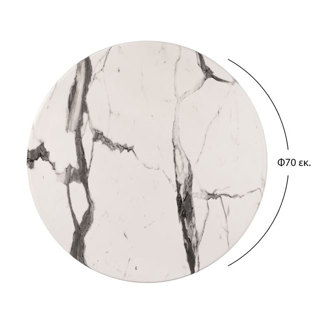 Table Desktop Werzalit '70cm Marble White-Grey 5657 HM5228.11 [2]
