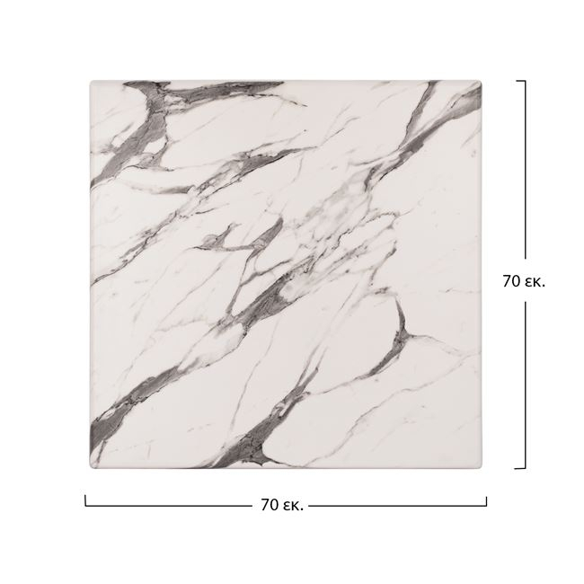 Table Desktop Werzalit 70x70 Marble White-Grey 5657 HM5230.11 [2]