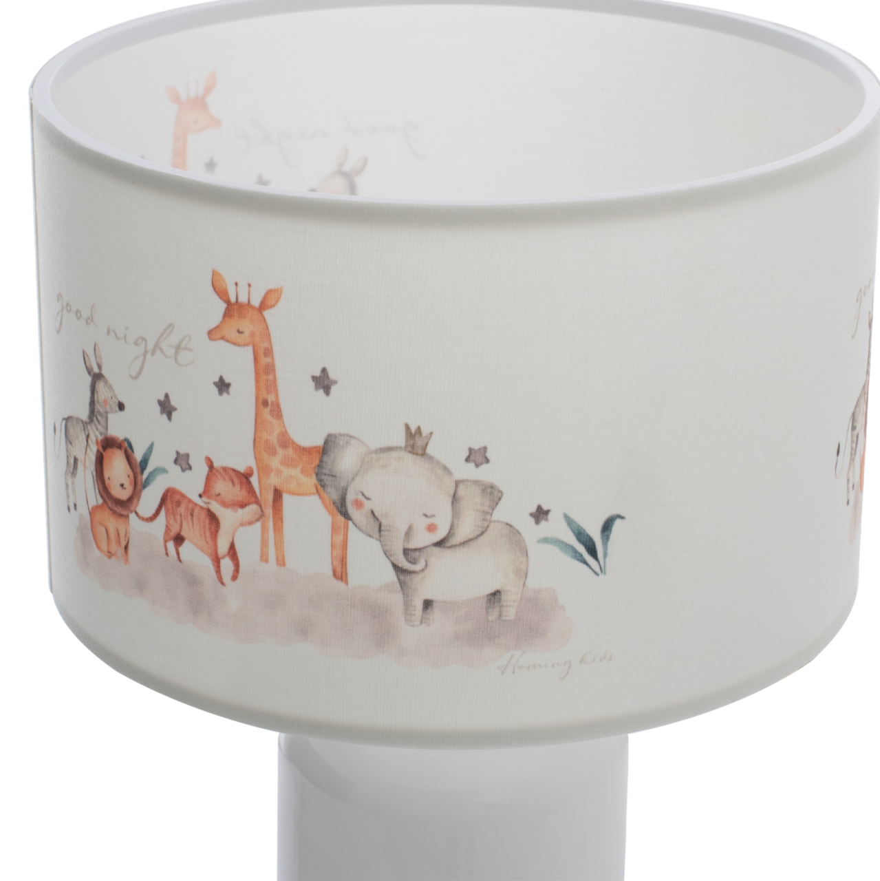 TABLE LAMP BALOO HM7577.06 KID'S ROOM FABRIC CYLINDRICAL "CAP" Φ24x32H [5]