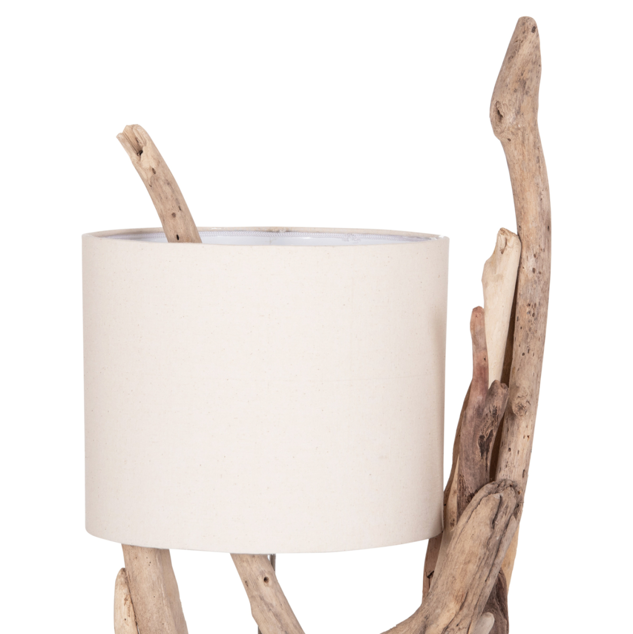 TABLE LAMP BRAMBLE HM4873 DRIFTWOOD and WHITE CAP Φ28x65Hcm. [3]