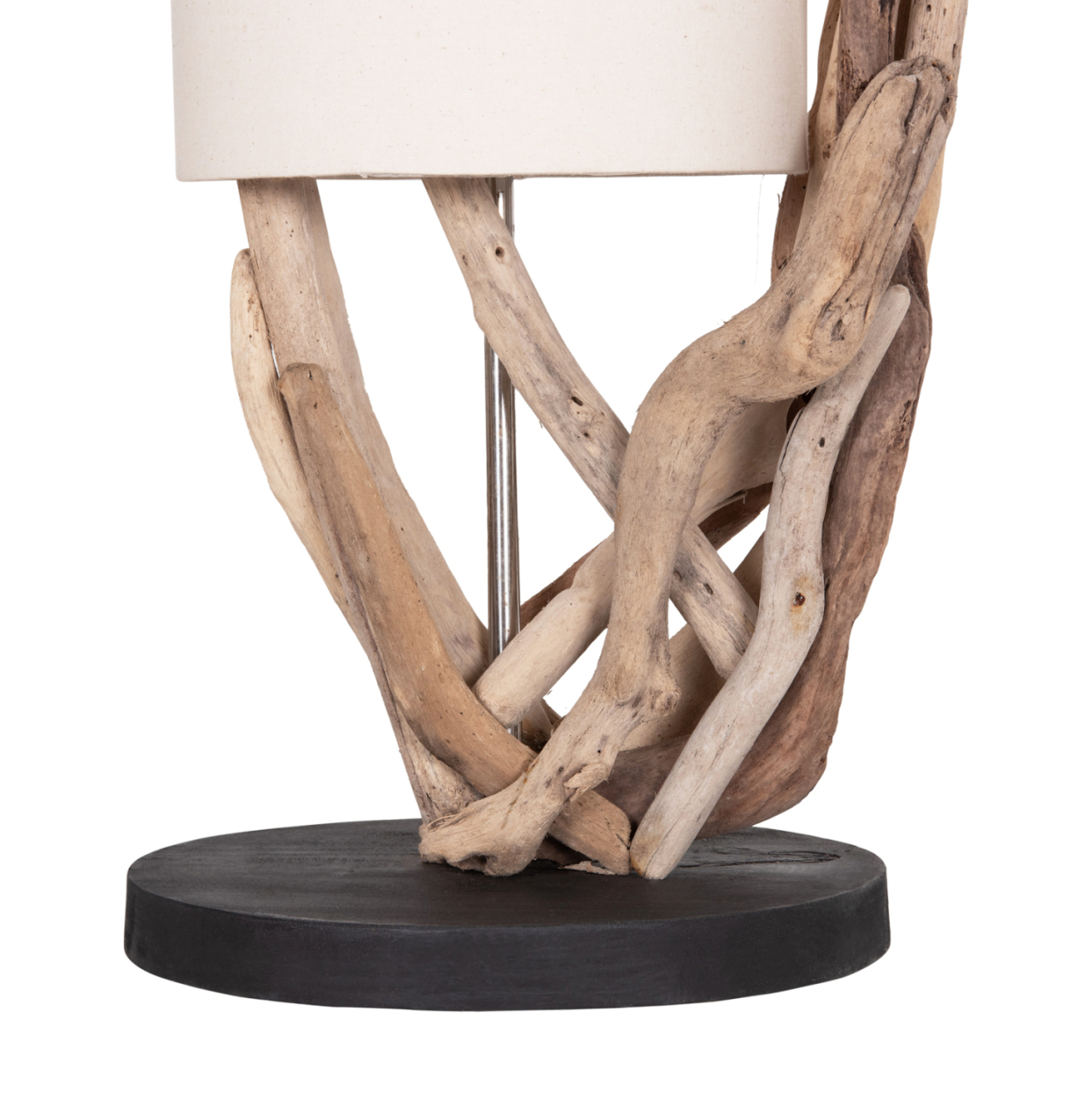 TABLE LAMP BRAMBLE HM4873 DRIFTWOOD and WHITE CAP Φ28x65Hcm. [4]