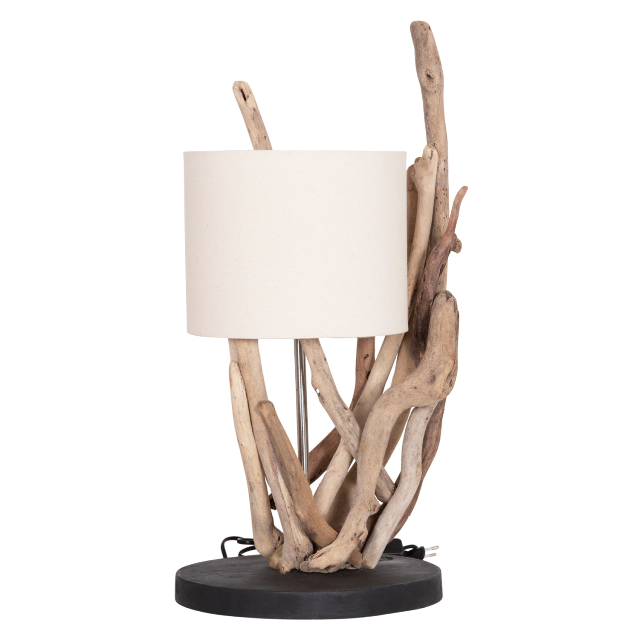 TABLE LAMP BRAMBLE HM4873 DRIFTWOOD and WHITE CAP Φ28x65Hcm. [5]