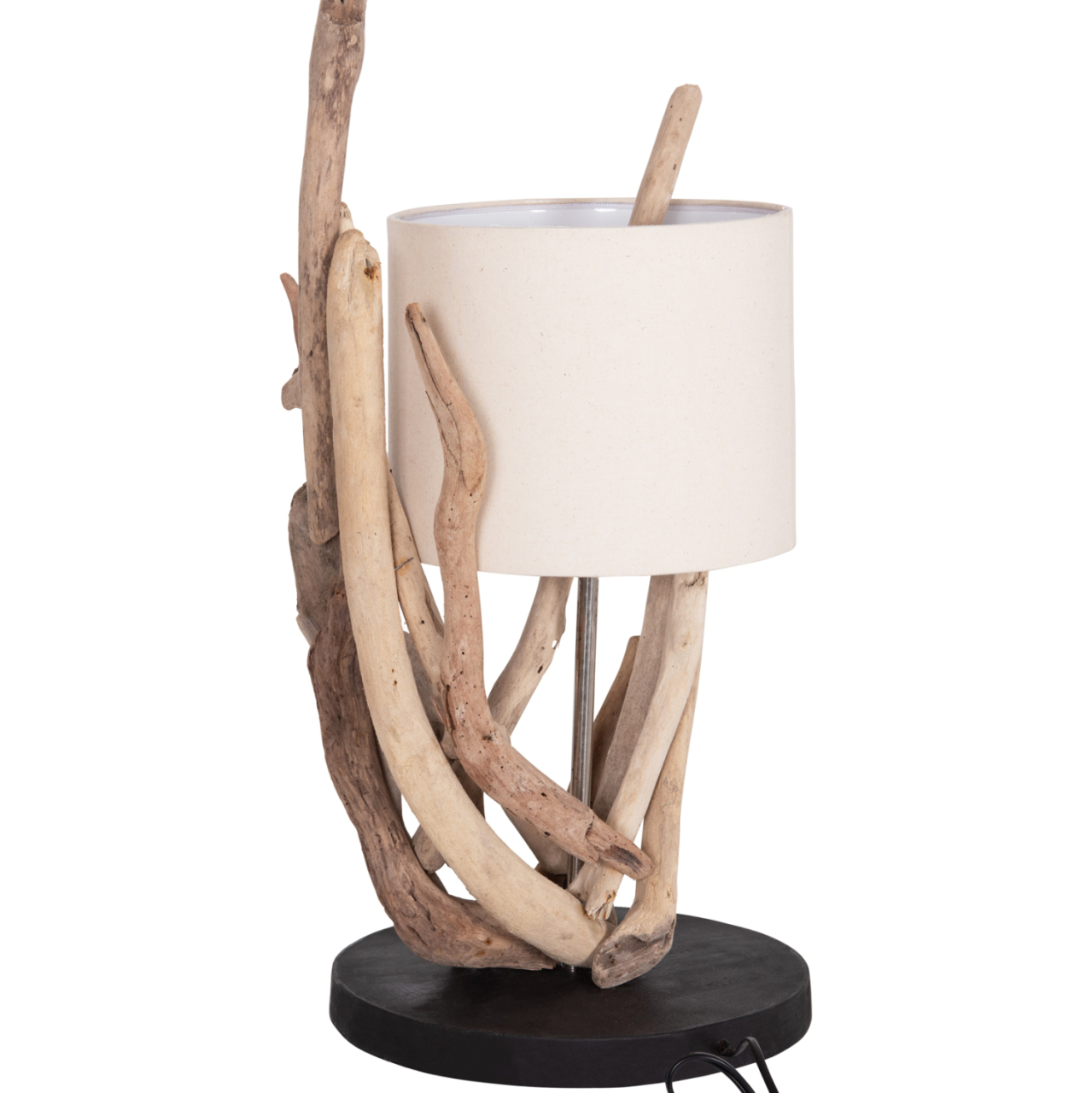 TABLE LAMP BRAMBLE HM4873 DRIFTWOOD and WHITE CAP Φ28x65Hcm. [6]