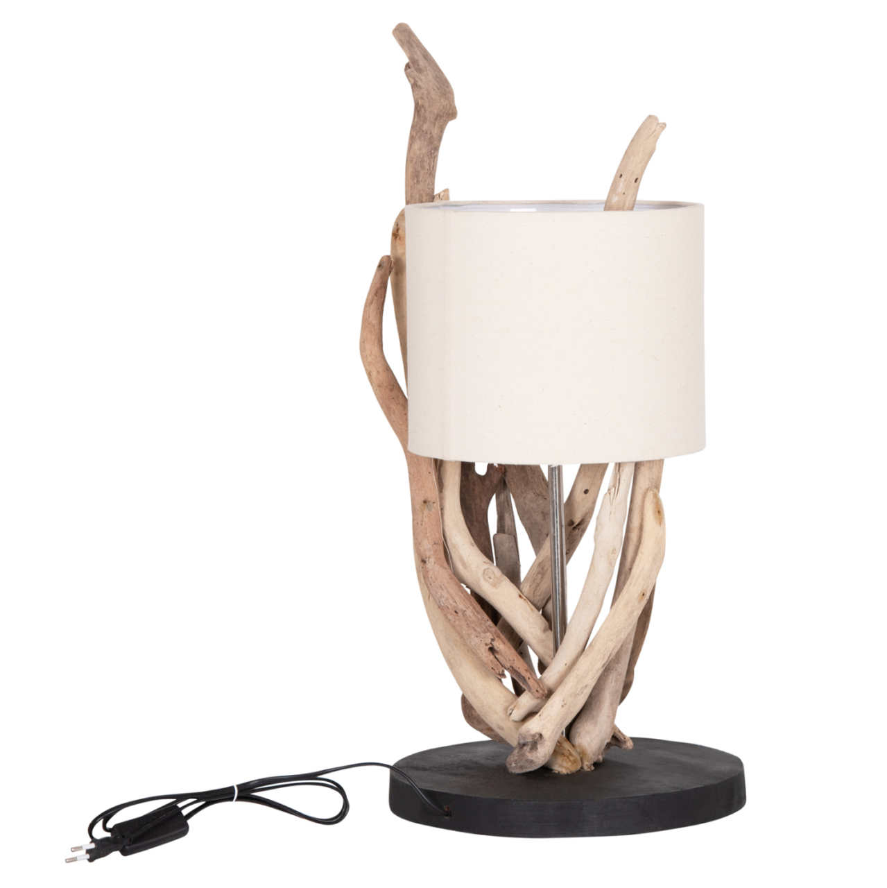TABLE LAMP BRAMBLE HM4873 DRIFTWOOD and WHITE CAP Φ28x65Hcm. [9]