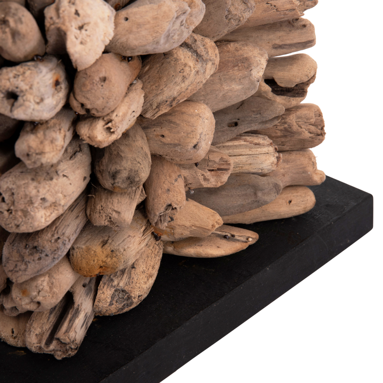 TABLE LAMP CUBE SHAPE TWIGGY HM4425 DRIFTWOOD and WHITE CAP 24x24x46Hcm. [5]