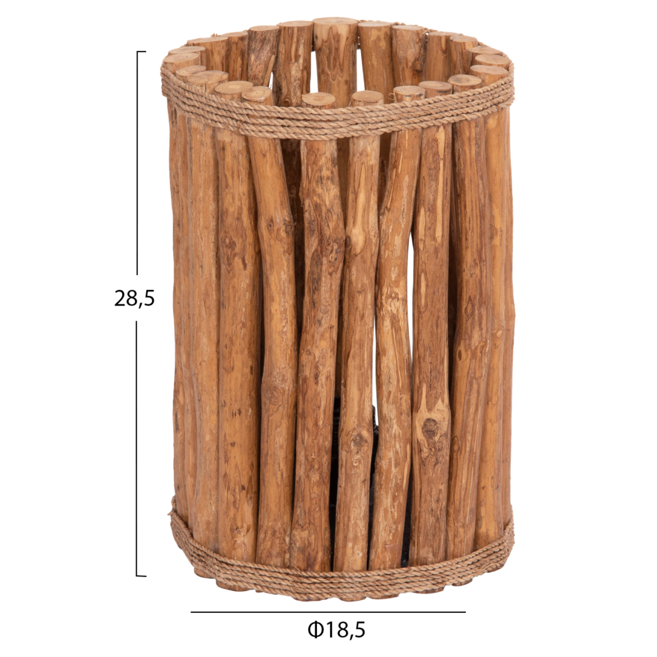 TABLE LAMP CYLINDRICAL GWYN HM4435 DRIFTWOOD BRANCHES IN NATURAL COLOR Φ18,5x28,5Hcm. [2]