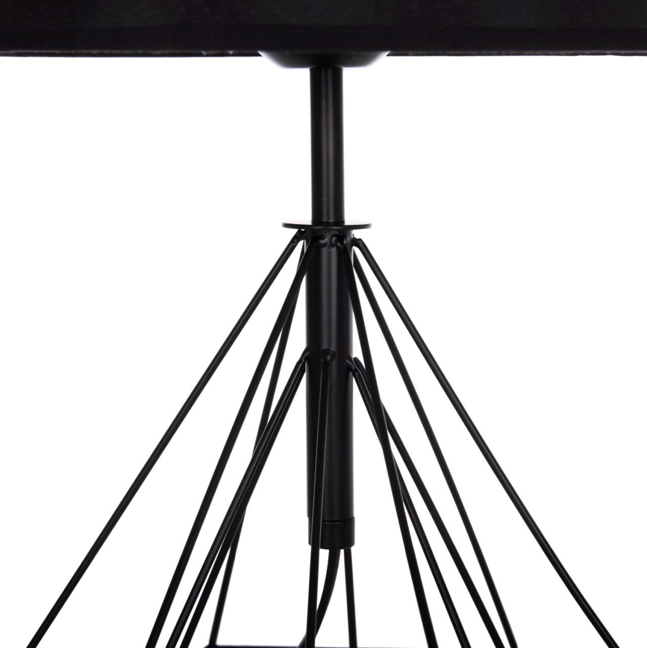 TABLE LAMP GEILO HM7416.11 METAL IN BLACK--BLACK PVC CAP Φ25x48.5Hcm. [5]