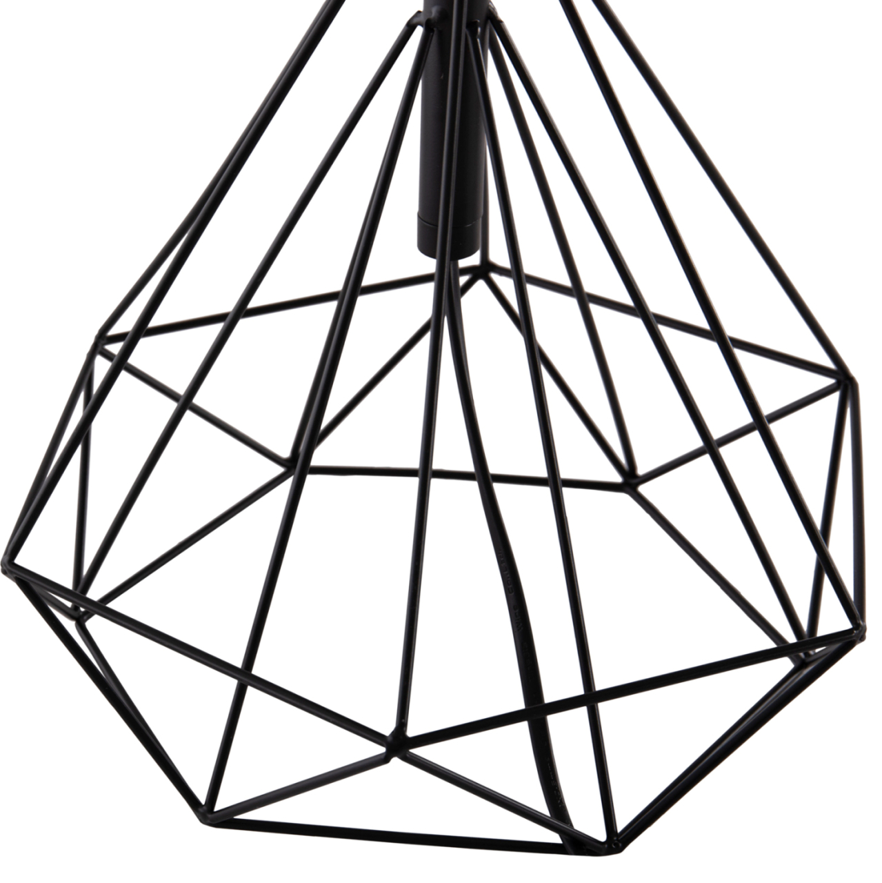 TABLE LAMP GEILO HM7416.11 METAL IN BLACK--BLACK PVC CAP Φ25x48.5Hcm. [4]