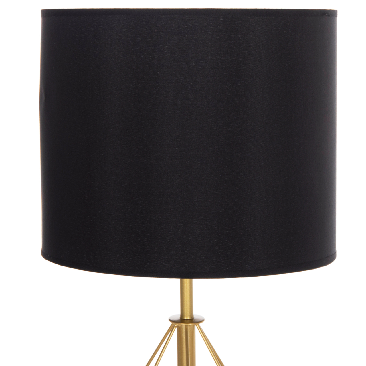 TABLE LAMP GEILO HM7416.12 METAL IN GOLD--BLACK PVC CAP Φ25x48.5Hcm. [5]