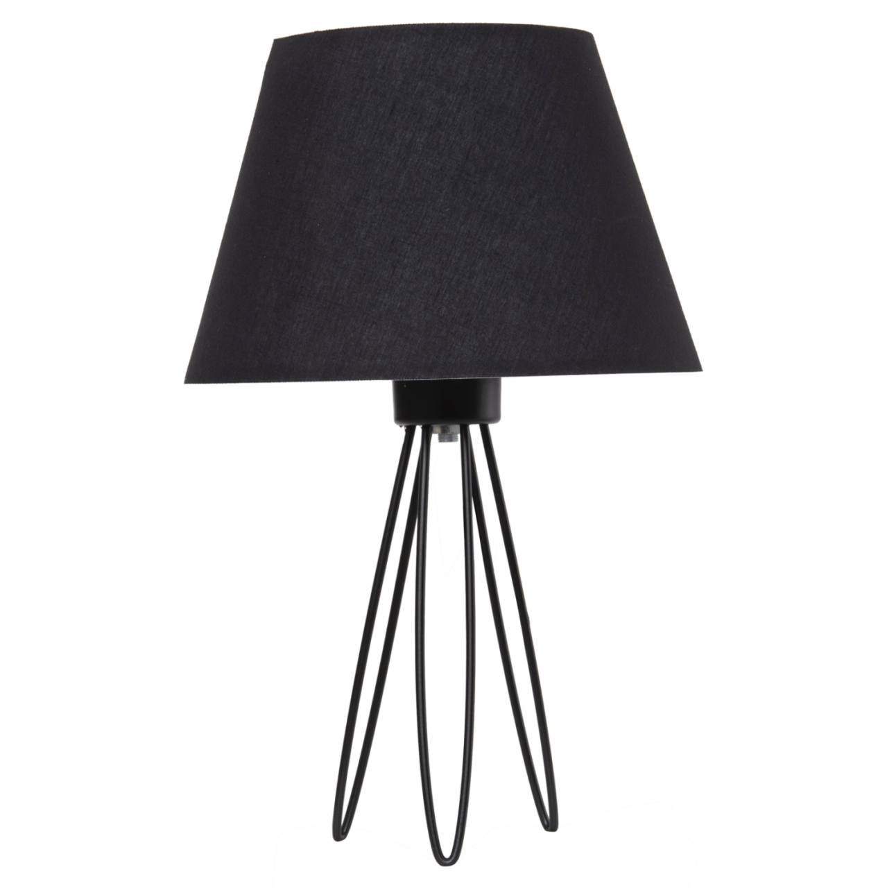 TABLE LAMP LIVO HM4708.01 BLACK WITH TRIPOD METAL BASE Φ22x36Hcm. [3]