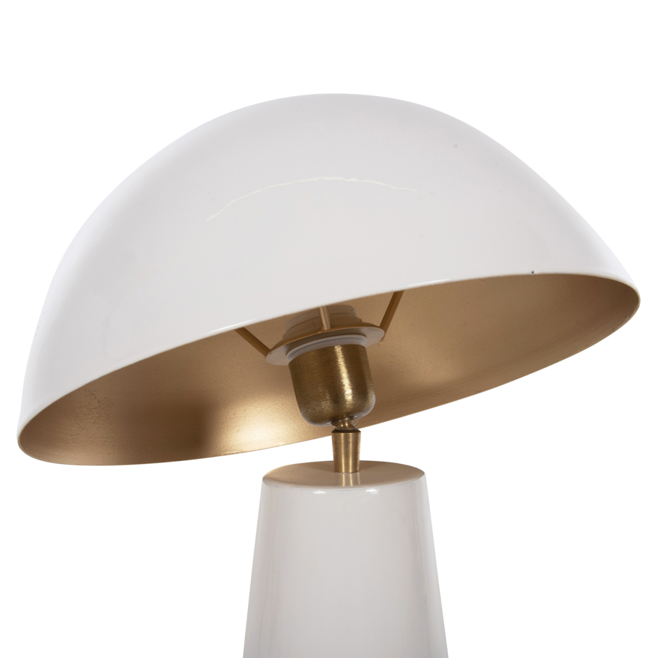 TABLE LAMP SMUSH HM4258.03 METAL IN WHITE-ROTATING CAP Φ32,5x69Hcm. [6]