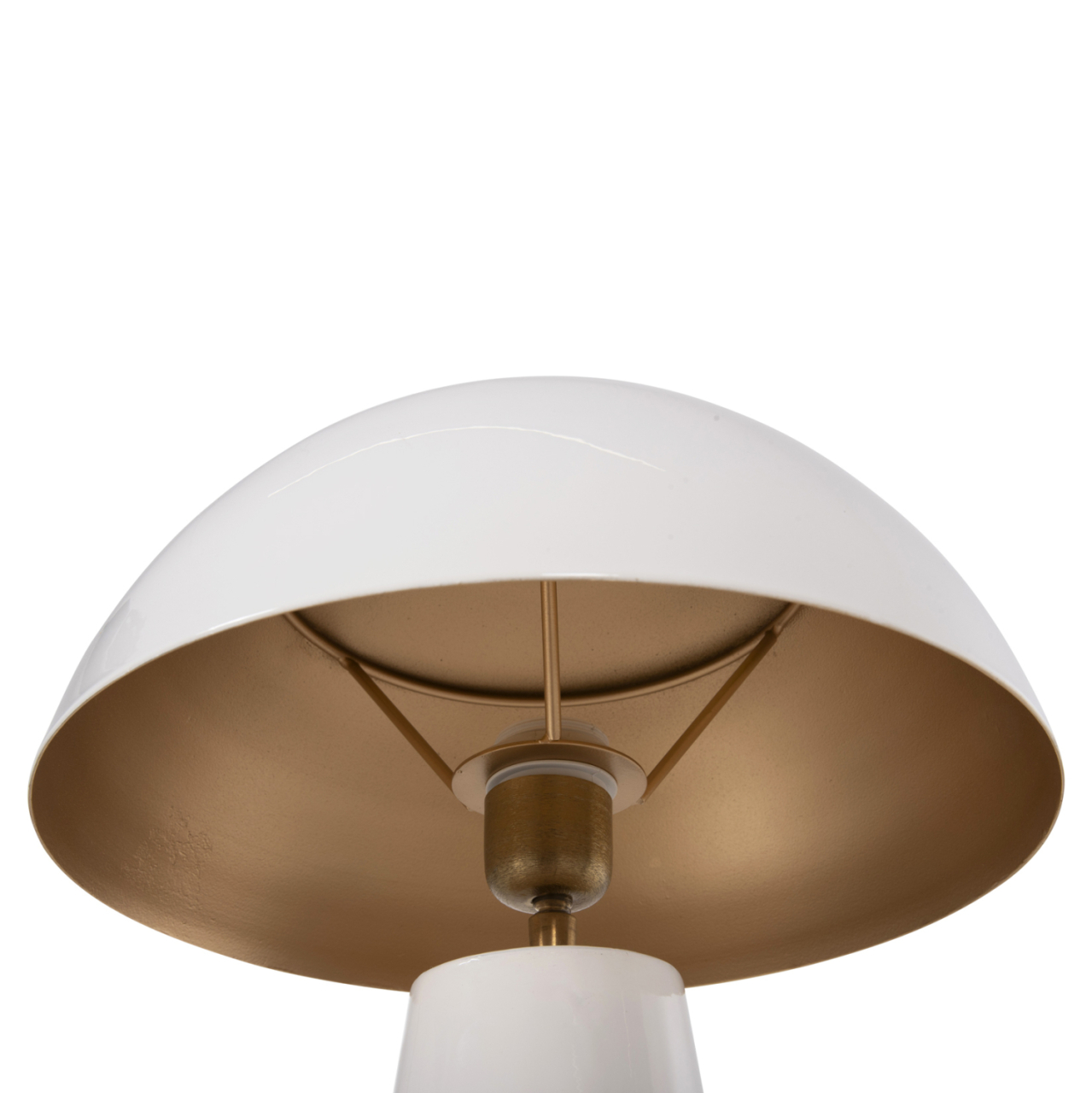 TABLE LAMP SMUSH HM4258.03 METAL IN WHITE-ROTATING CAP Φ32,5x69Hcm. [5]