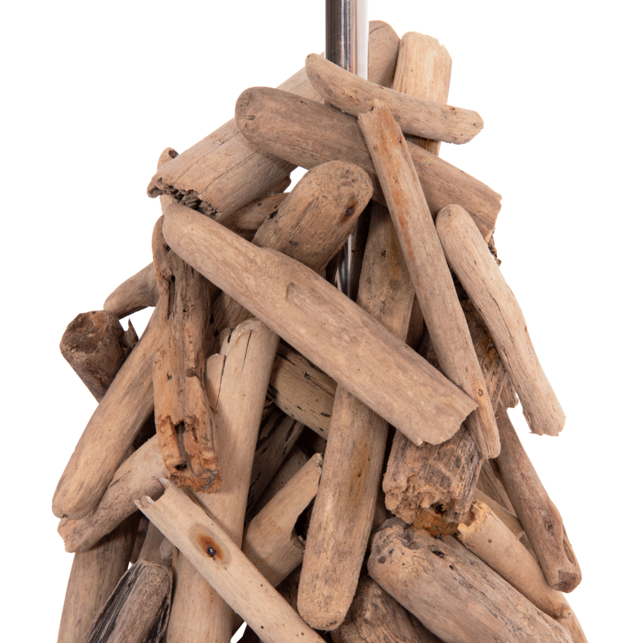 TABLE LAMP TWIGGY HM4423 DRIFTWOOD and WHITE CAP Φ35x61Hcm. [4]