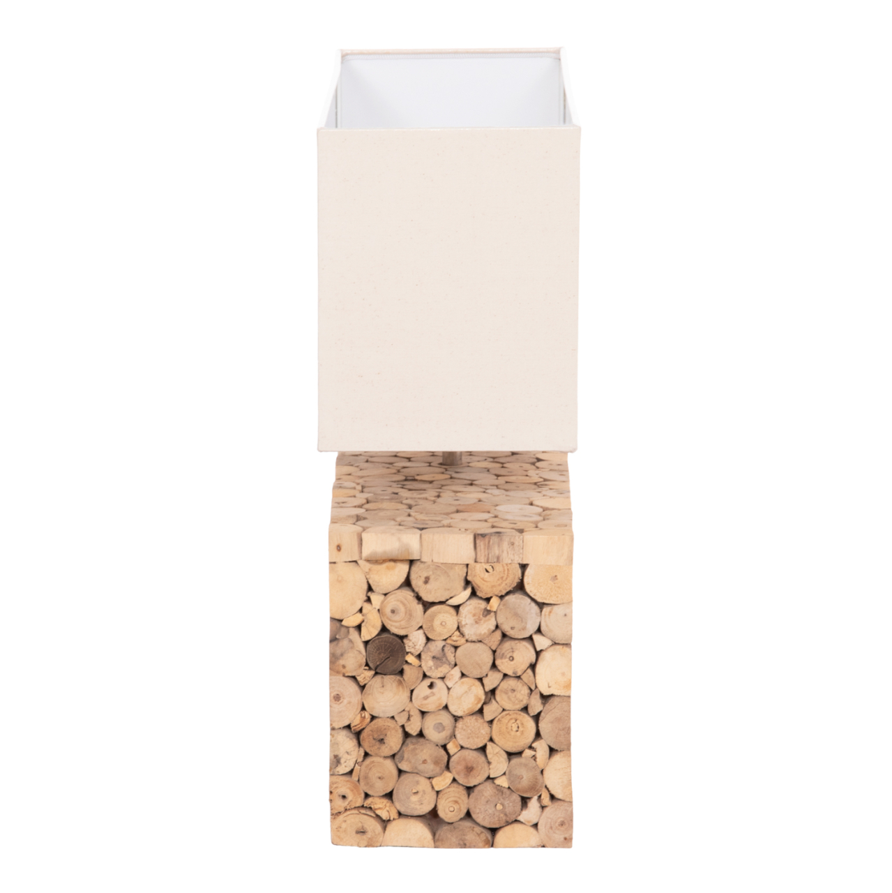 TABLE LAMP TWIGGY HM4437 DRIFTWOOD and WHITE CAP 50.5x16x45.5Hcm. [4]