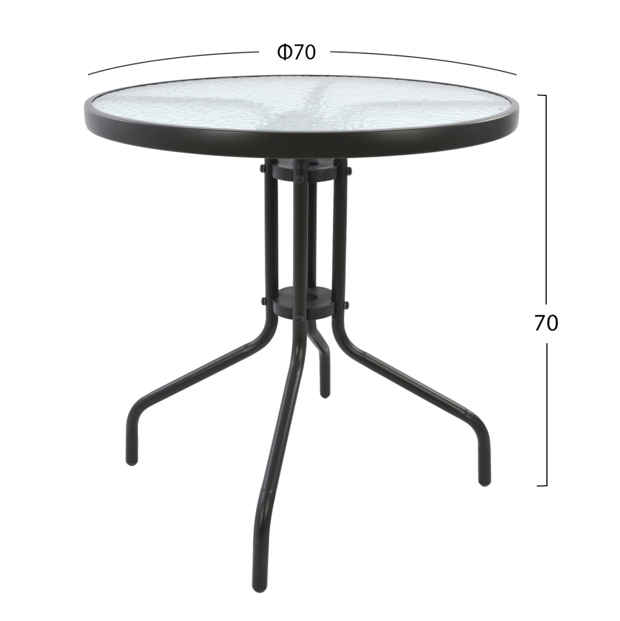 Table Metallic Grey '70x70 HM5146.01 [2]
